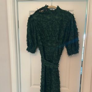 Belted Green Zara Dress